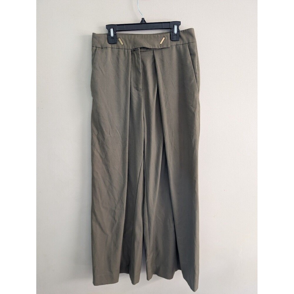 Eudon Choi Green Wide Leg Pants Size 2